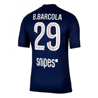 Paris Saint-Germain Bradley Barcola #29 Maglia Gara Casa Repliche 2025-26 Maniche Corte